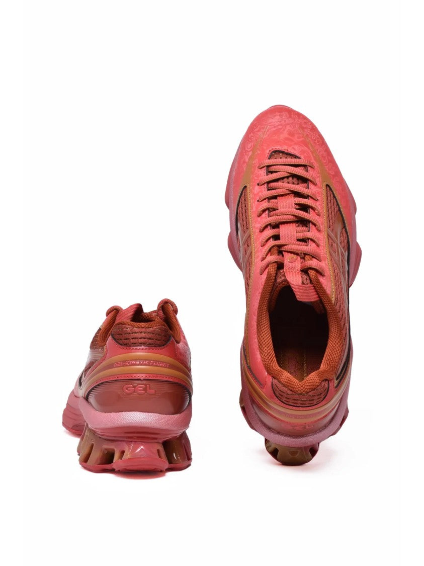 Asics Red Rubber-Blend Kinetic Sneakers
