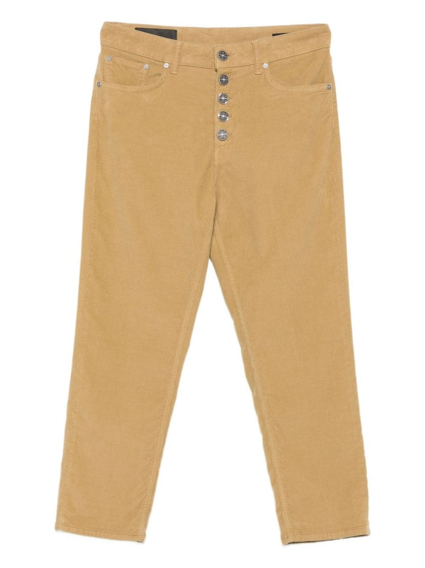 Dondup High-Waisted Beige Corduroy Jeans