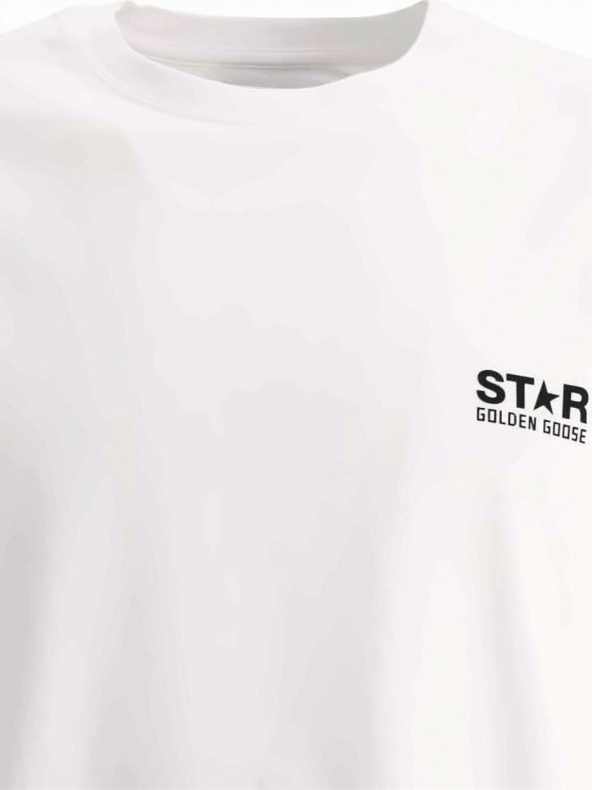 Golden Goose Short-Sleeved Crew Neck T-Shirt With Iconic Star Detail