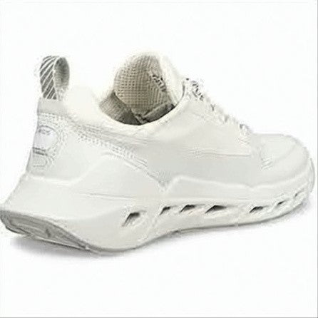 Ecco White Leather Sneakers With Cut-Out Sole