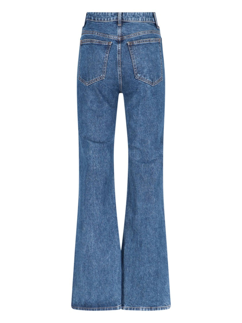 Khaite "Danielle" Jeans, In Blue Denim