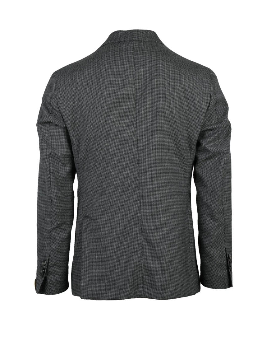 L.B.M. 1911 Grey Wool Rounded Jacket
