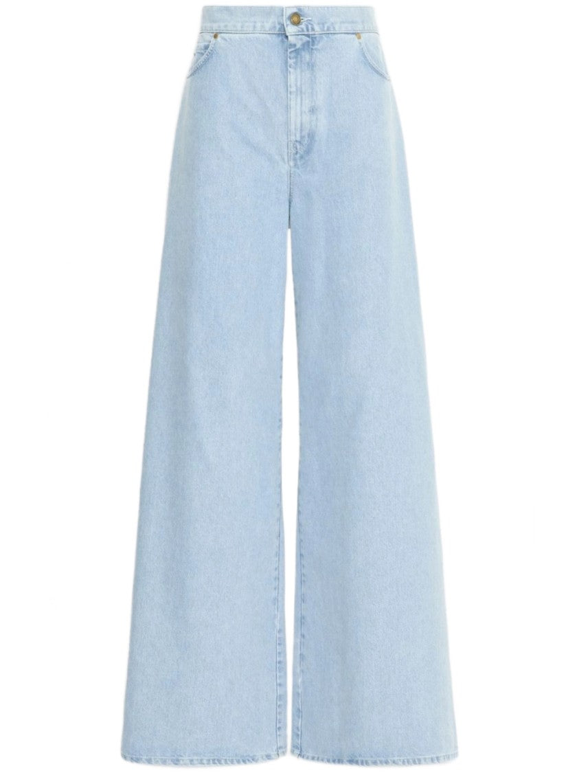 Max Mara Light Blue Mxmaffari High-Waisted Jeans