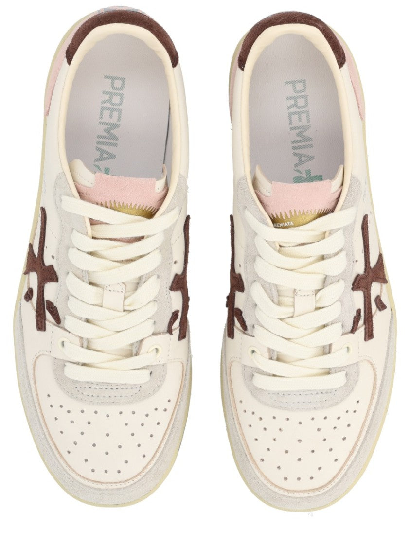 Premiata Bsktclad Low-Top Suede Reflective Sneakers
