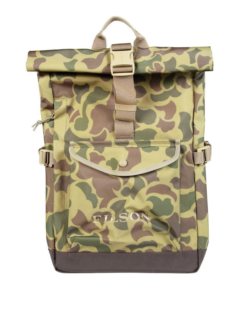 Filson Roll Top Camouflage Nylon Backpack