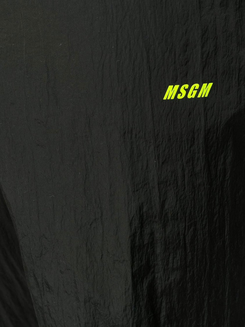 Msgm Nylon Jogger Relaxed-Fit Pants