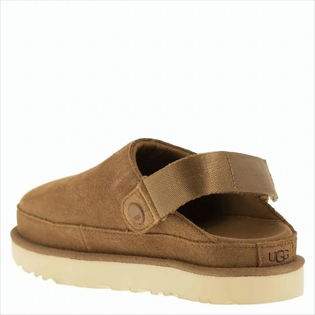 Ugg Closed-Toe Suede Sandals With Slingback Strap