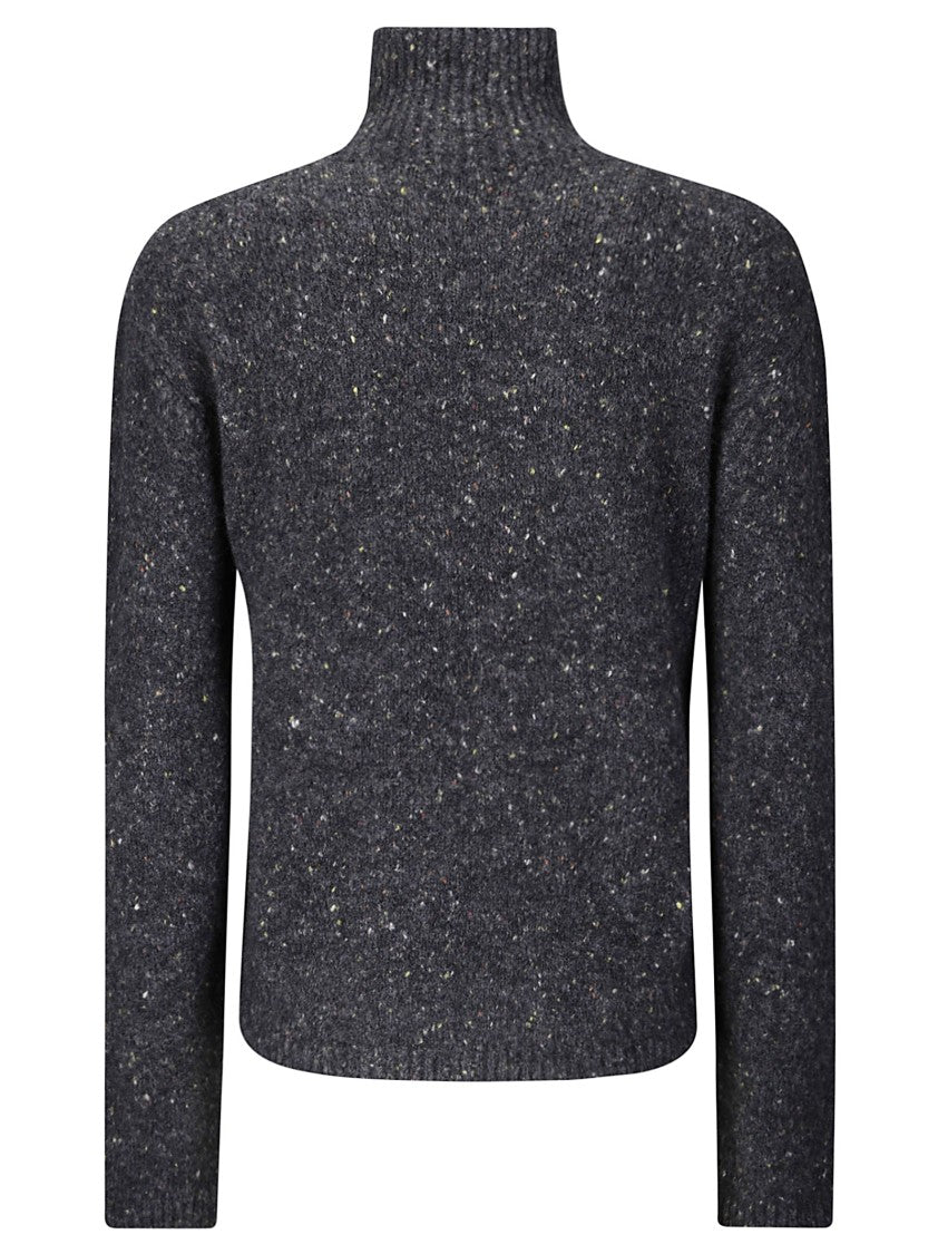 Hira Grey Turtleneck Sweater