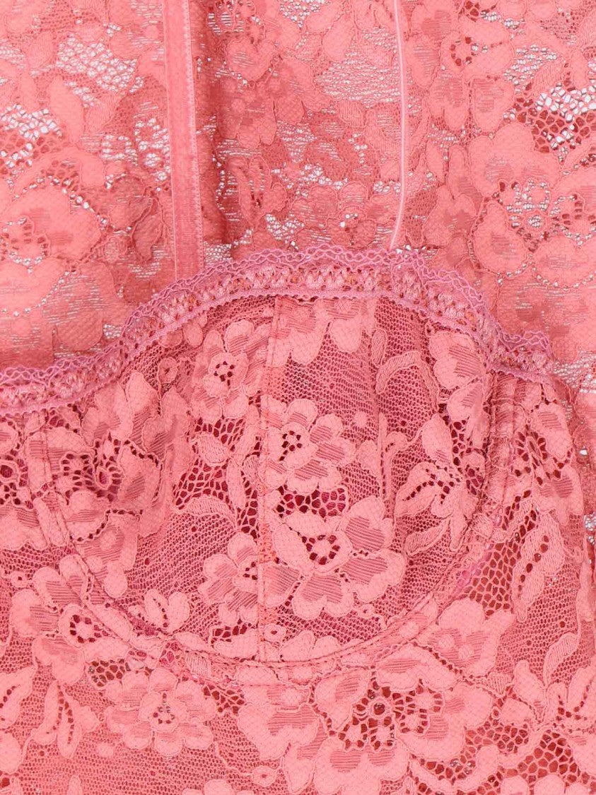 Oséree Floral Lace Midi Dress