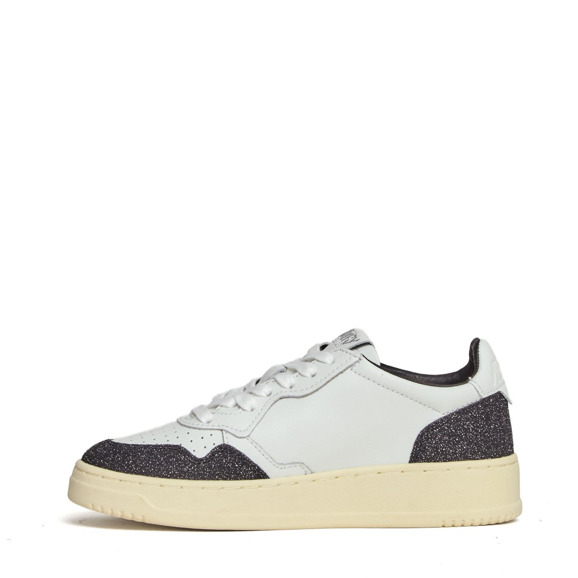 Autry White Off Black Soft Leather Medalist Low Sneakers