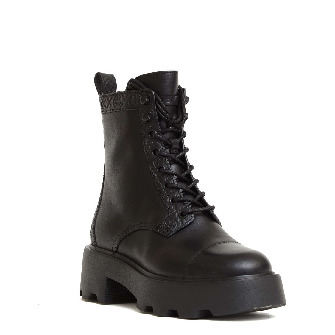 Tory Burch Lace-Up Ankle Boots With Embossed Logo Details