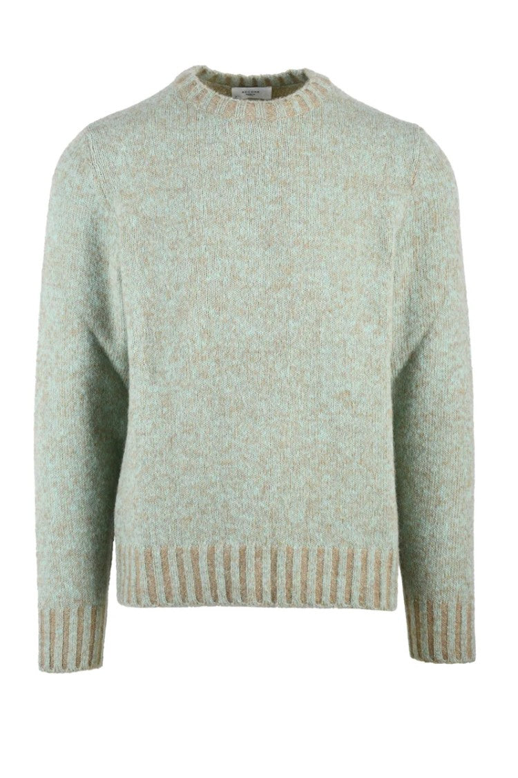 Become Crew Neck Sweater Green/Brown