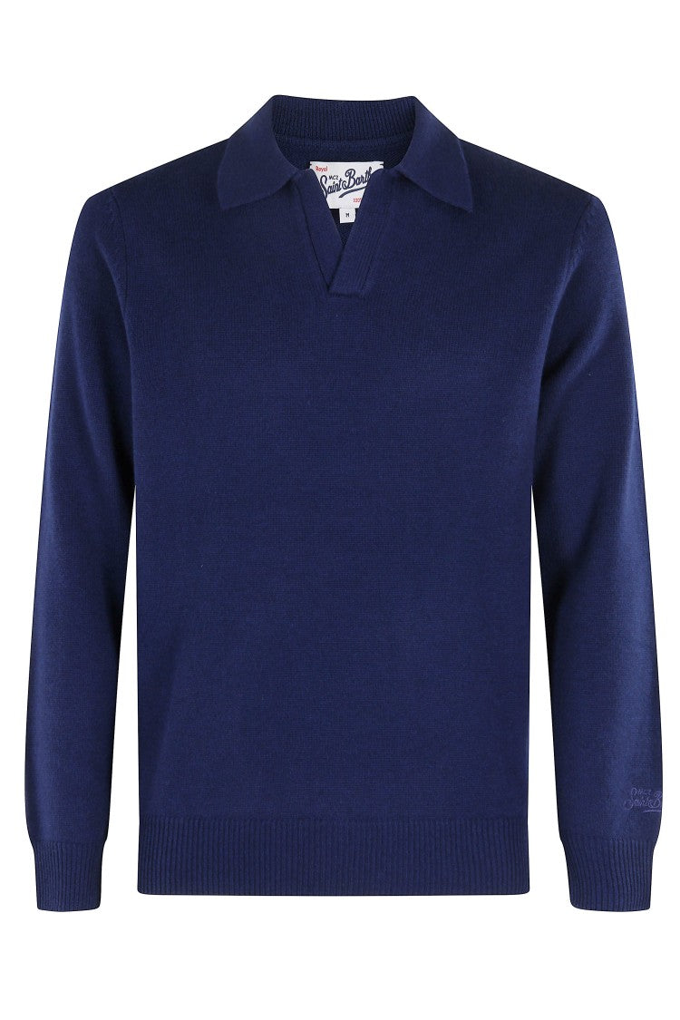 Mc2 Saint Barth Knit Long Sleeve Polo