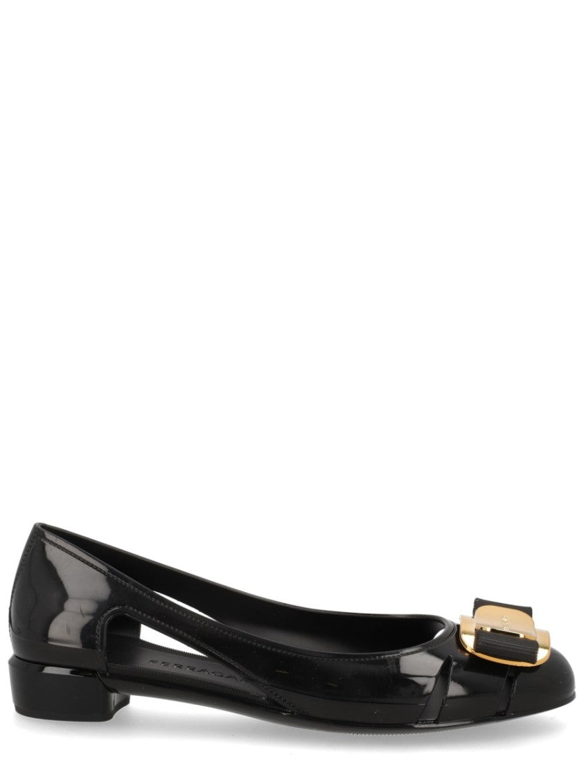 Ferragamo Nara Jelly Translucent Pvc Flats