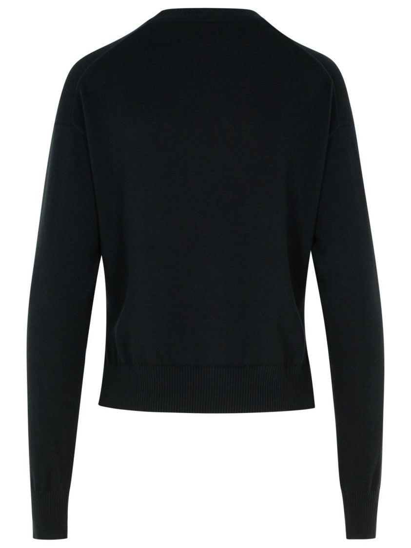 Moschino Jeans Black Cotton Sweater