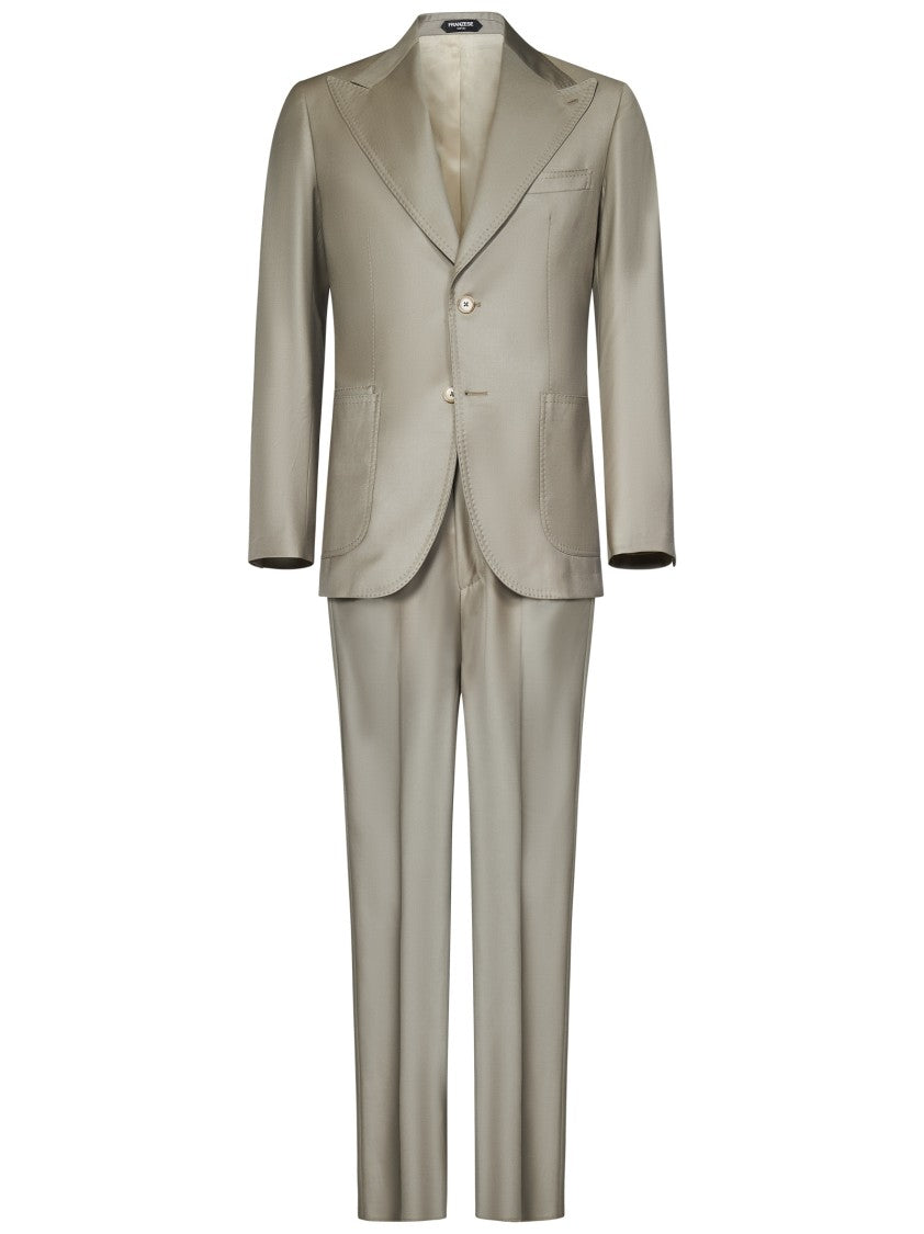Franzese Collection Tailored Two-Piece Suit In Merino Wool
