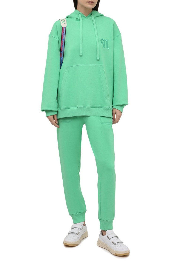 Nanushka Logo Drawstring Organic Cotton Hoodie