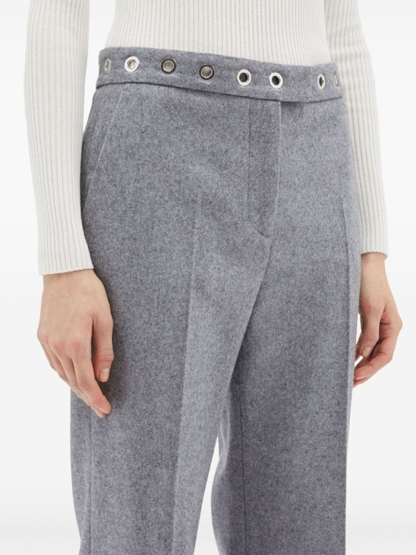 Msgm Eyelet-Detail Tailored Trousers