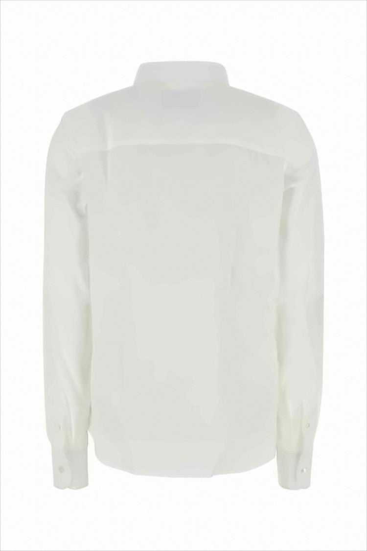 Ami Paris Classic White Button-Up Shirt With Tailored Fit