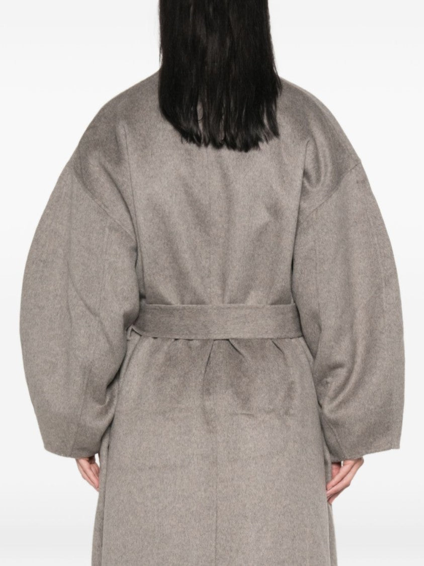 The Frankie Shop Oversized High-Collar Long Coat