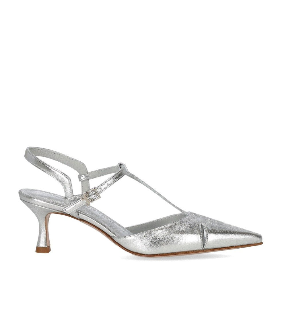 Sergio Levantesi Edvige Silver Slingback Pump