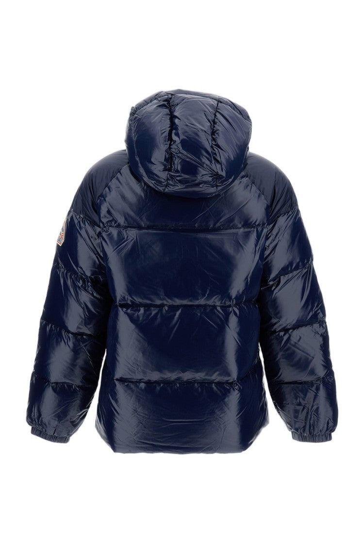 Pyrenex Blue Insulated Quilted Down Bomber Jacket