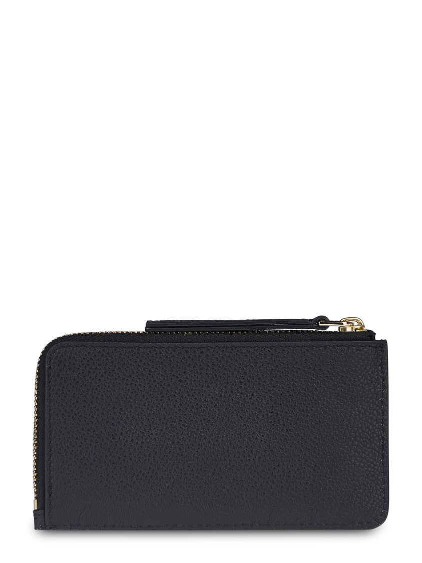 Tory Burch Robinson Pebbled Zip Card Case
