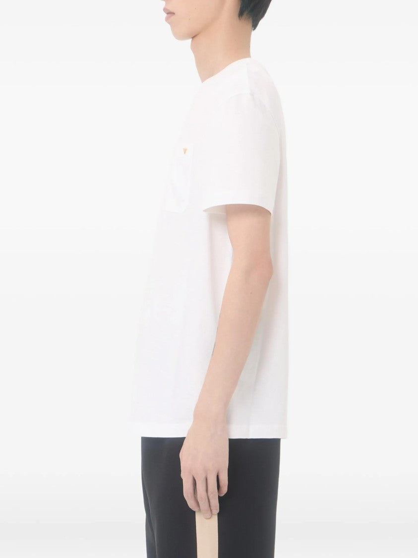 Valentino White T-Shirt Jersey Vgold Cotton T-Shirt