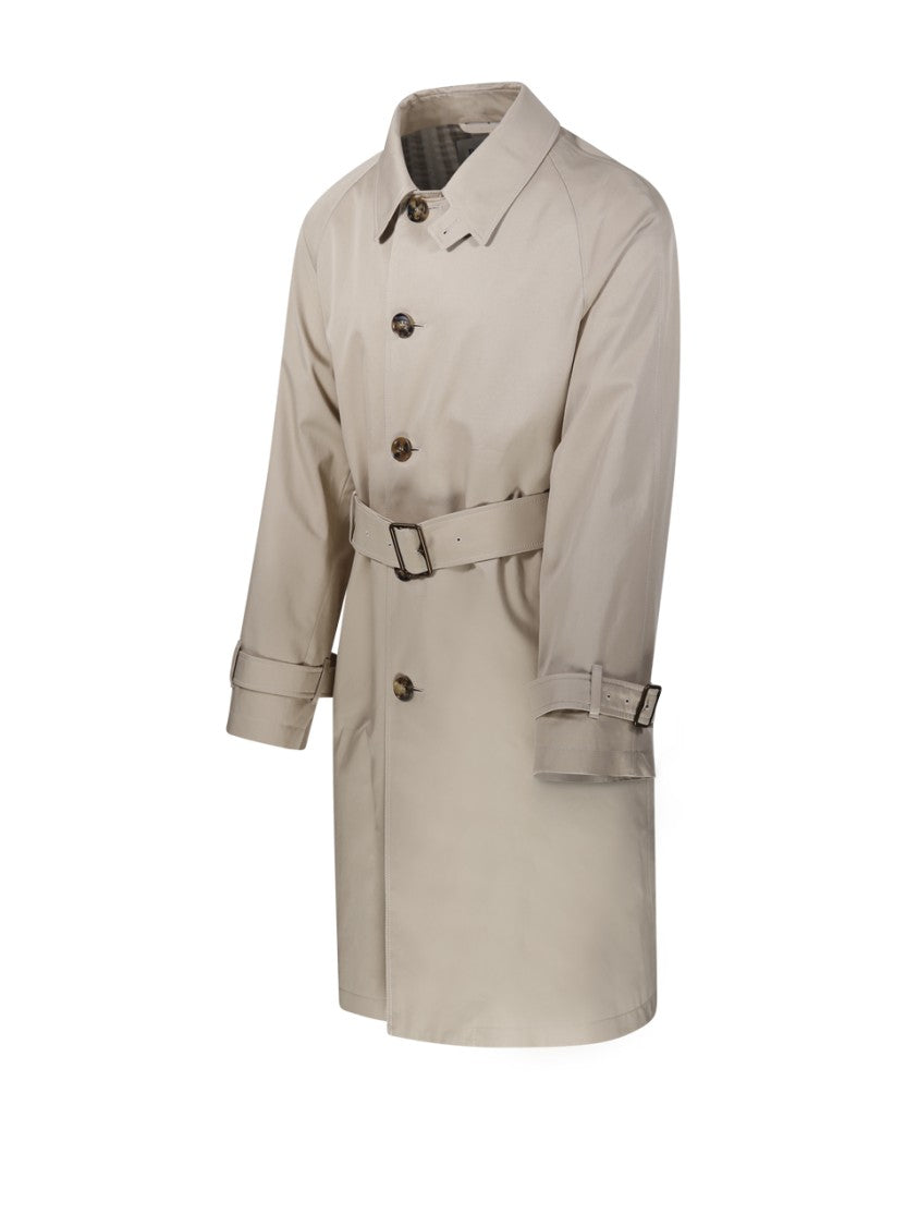 Burberry Belted Cotton Trench Coat