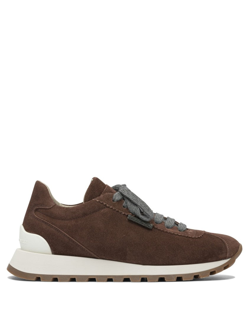 Brunello Cucinelli Suede Slip-On Sneakers