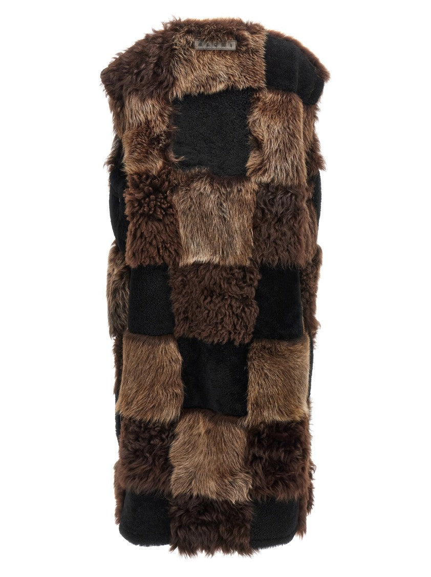 Marni Long Shearling Vest