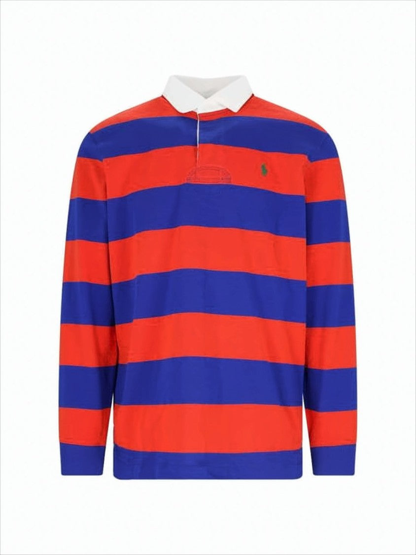 Polo Ralph Lauren Long-Sleeve Striped Polo Shirt With Classic Collar