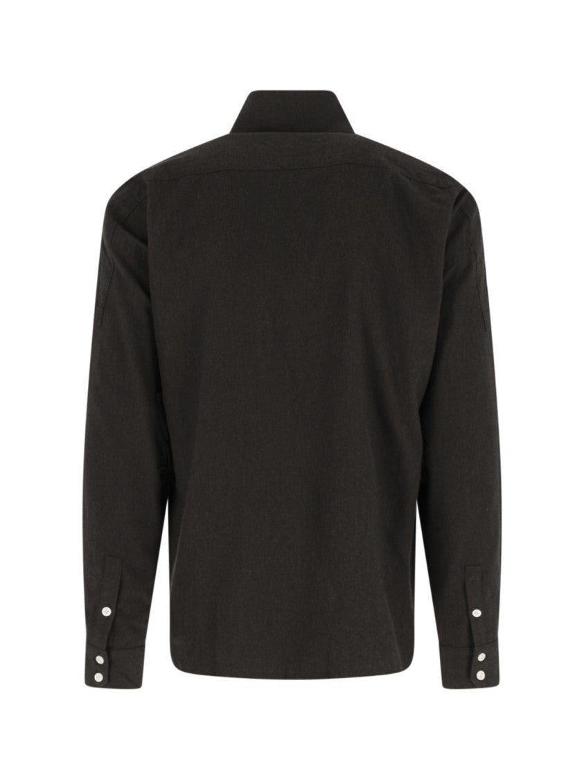 Kiko Kostadinov Beige Cropped Boxy Structured Shirt