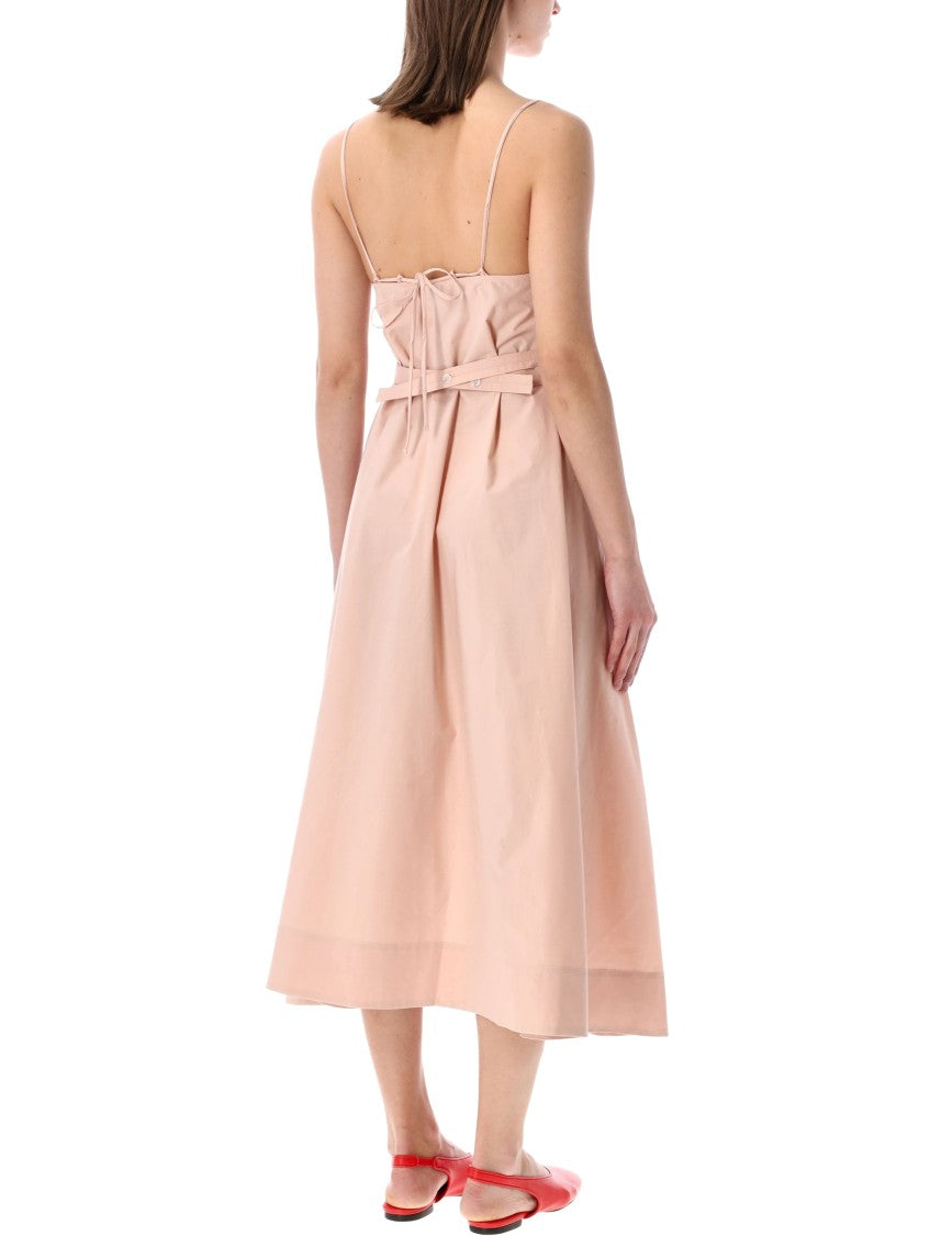 Soeur Heidi Arricciato Cotton Midi Dress