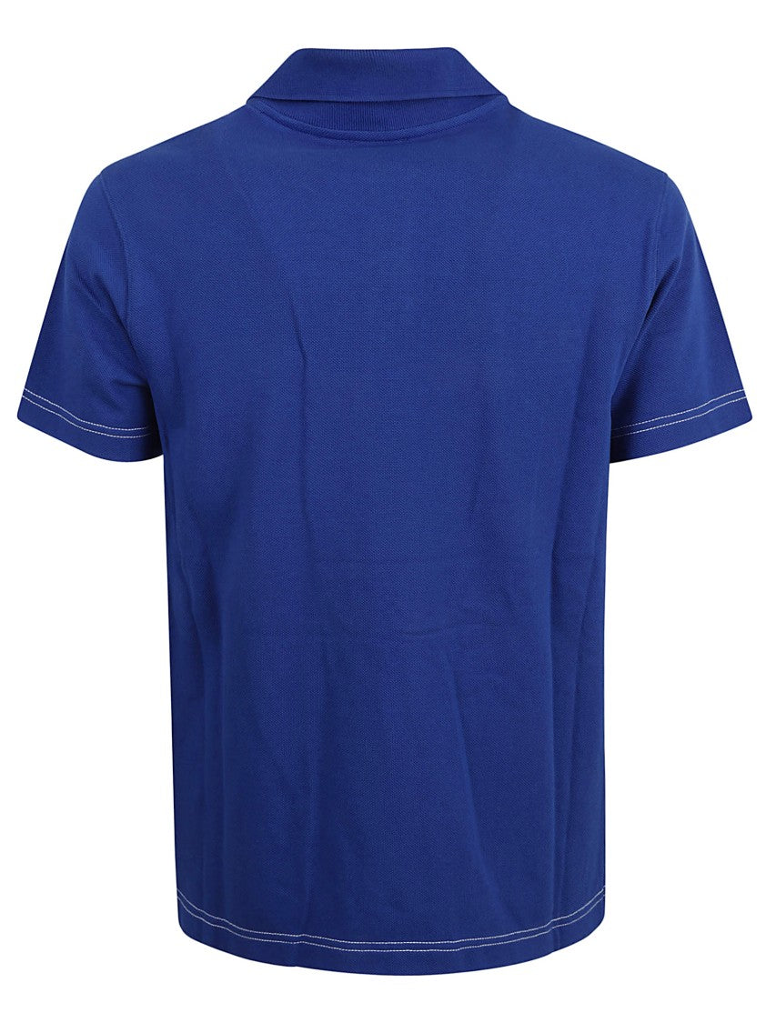 Burberry Structured Collar Polo Shirt With Three-Button Placket