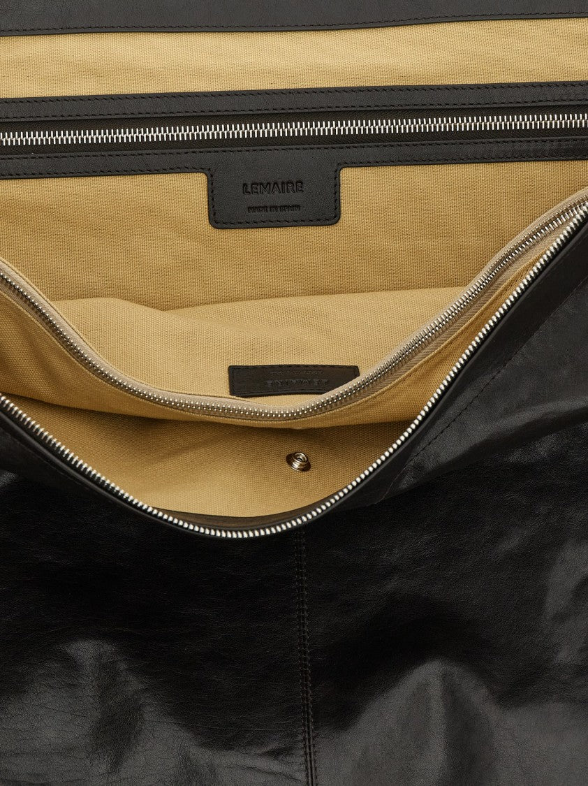 Lemaire 'Berlingot 72H Weekend' Leather Shoulder Bag