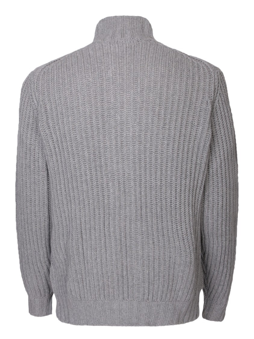 Dell'oglio High Neck Cashmere Cardigan