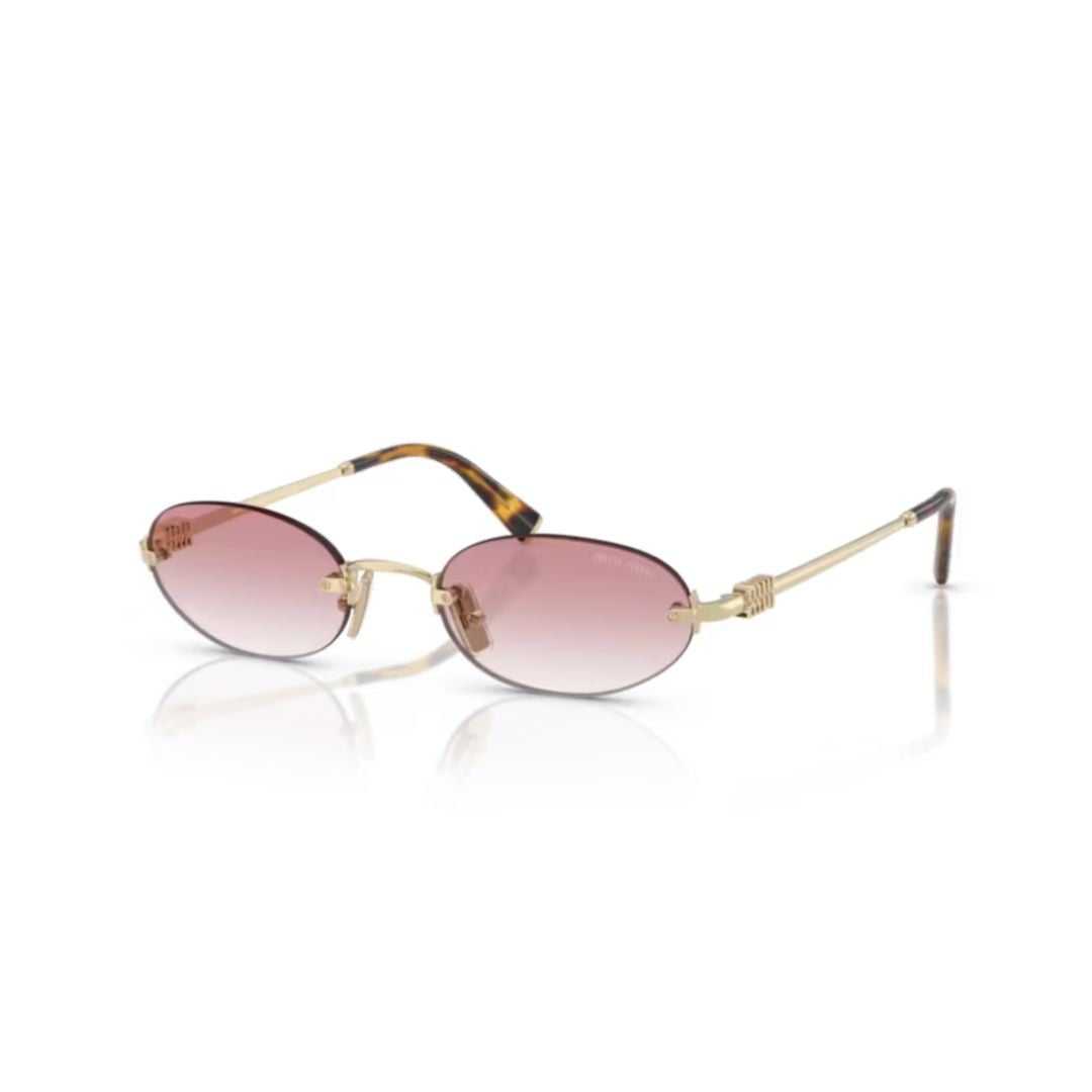 Miu Miu 0Mu A54s Oval Gradient Pink Sunglasses