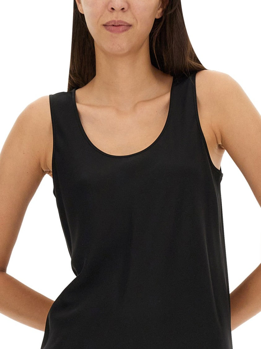 Sportmax Sleeveless Midi Dress In Luxurious Silk Blend