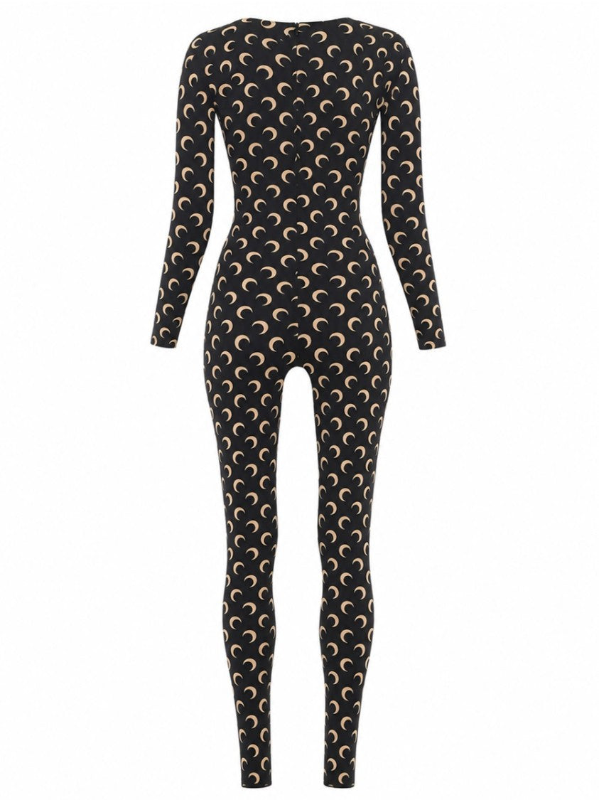 Marine Serre Moon Polyamide Crescent Jumpsuit