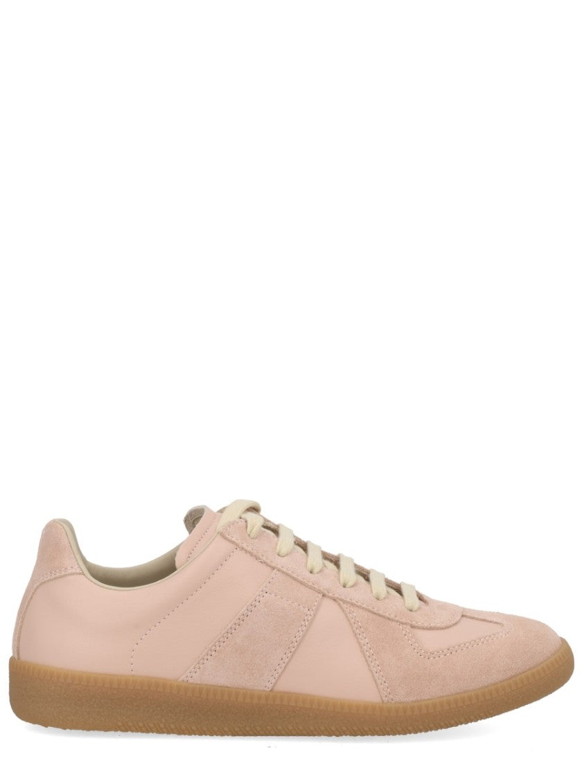 Maison Margiela Blush Replica Suede Panel Leather Sneakers