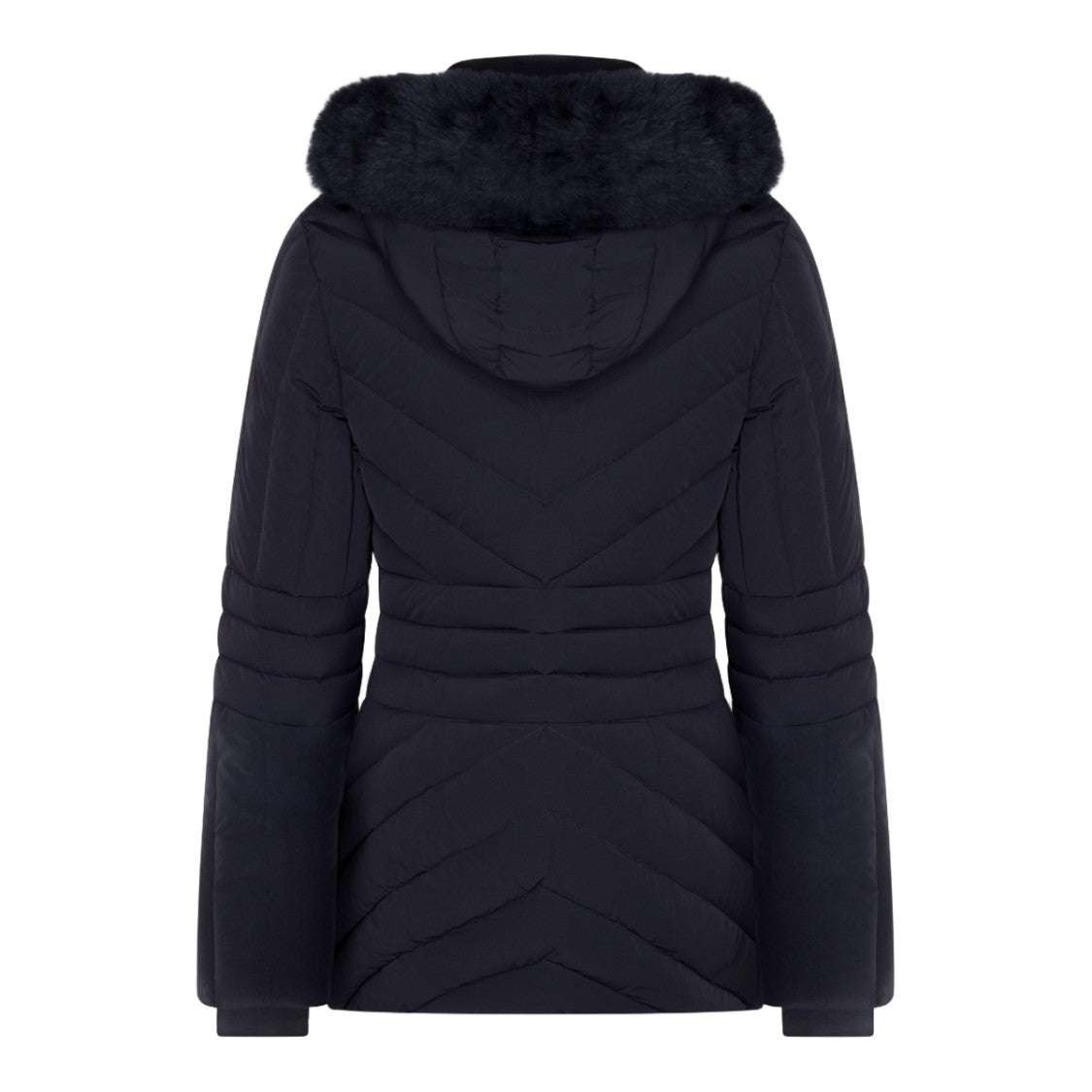 Mackage Quilted Fitted Coat With Detachable Fur-Trimmed Hood