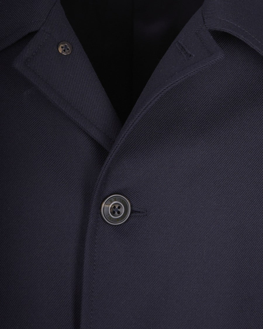 L.B.M. 1911 Blue Virgin Wool Coat