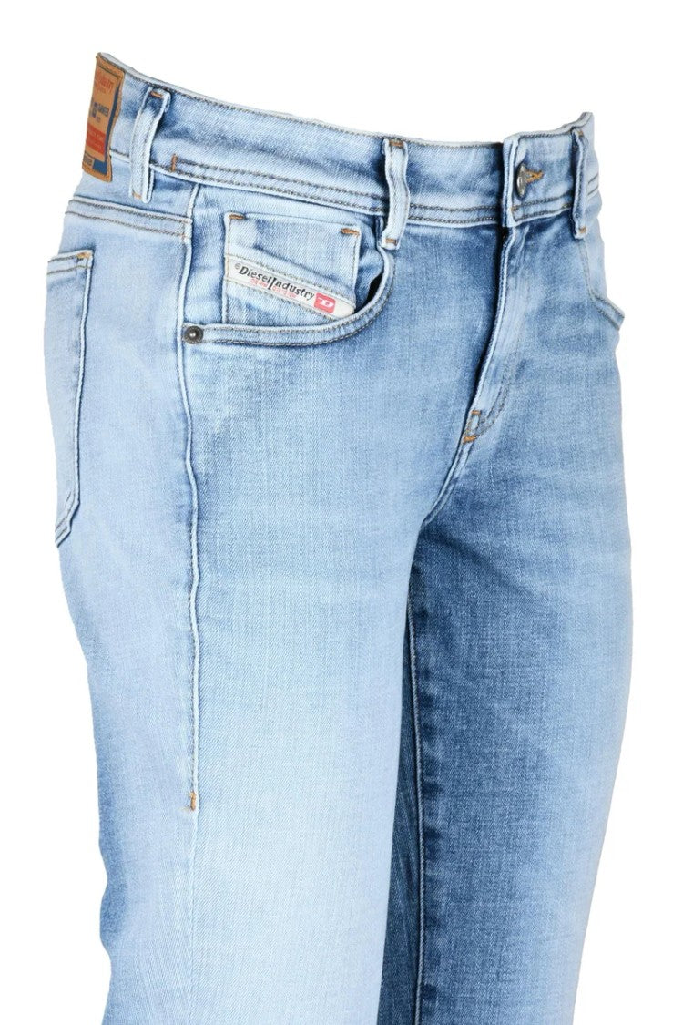 Diesel Light Blue Cotton Elastomultiester Elastane Women's Jeans