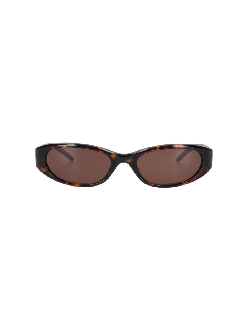 Chimi Brown Dele Tortoiseshell Oval Polarized Sunglasses