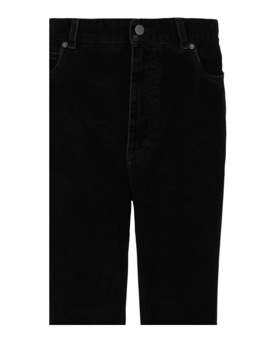 Ferragamo Velvet Straight-Leg Pants