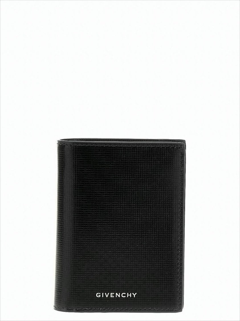 Givenchy Textured Calf Leather Card Wallet With Minimalist Design