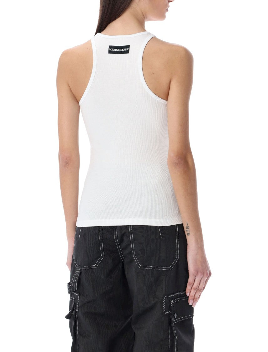 Marine Serre Organic Cotton Tank Top