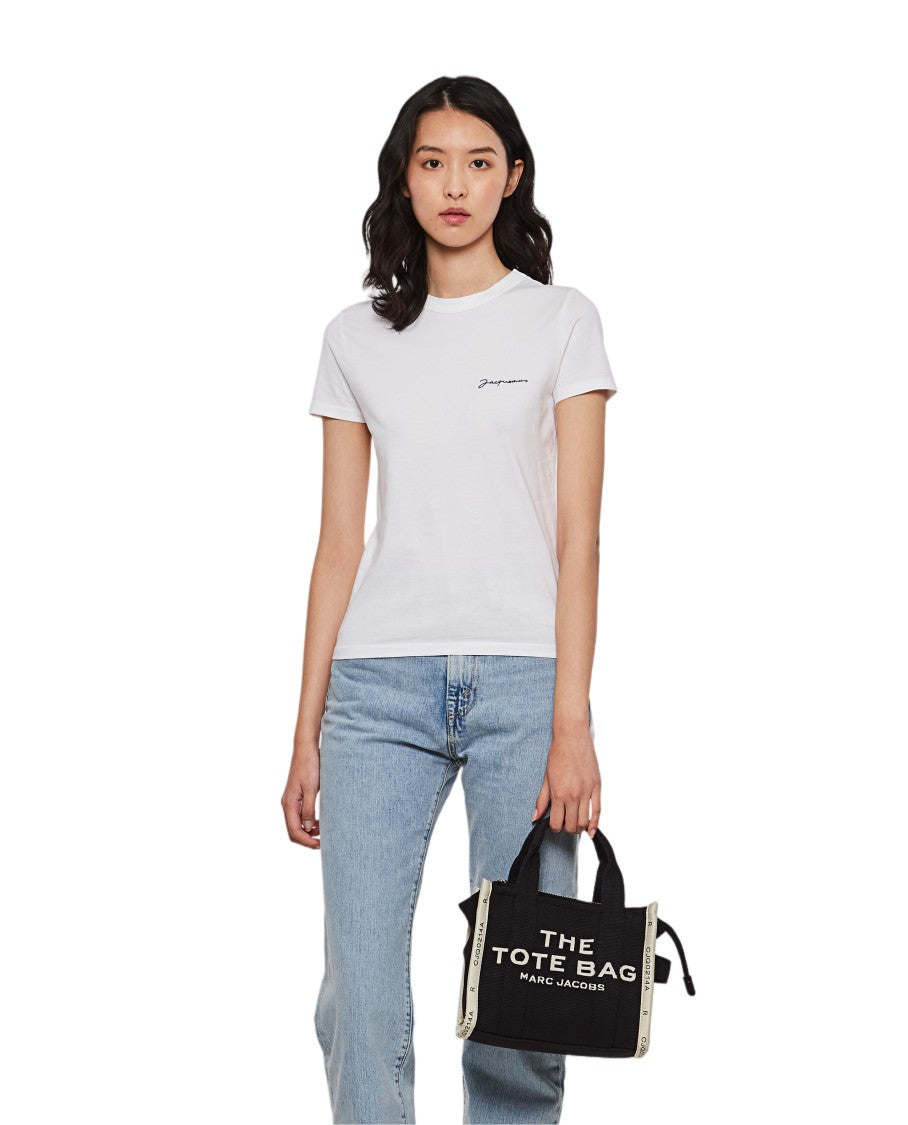 Marc Jacobs Woven Jacquard Tote Bag With Adjustable Webbing Strap