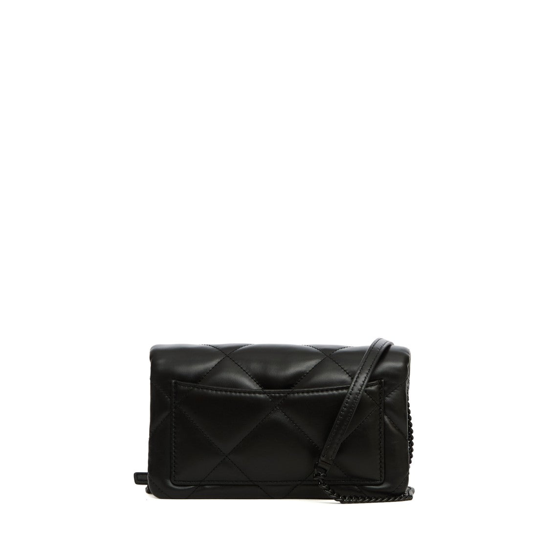 Tory Burch Kira Diamond Quilt Powder-Coated Chain Wallet